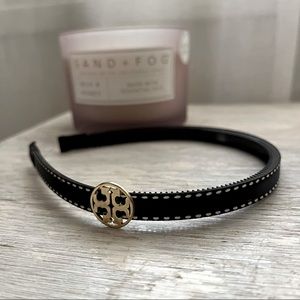 Tory Burch inspired headband - Black, White, Gold - one size